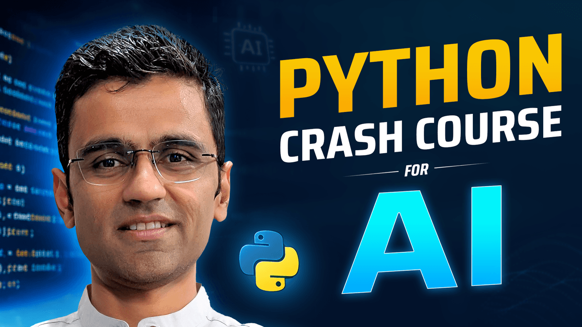 Python Crash Course | Python Tutorial for AI