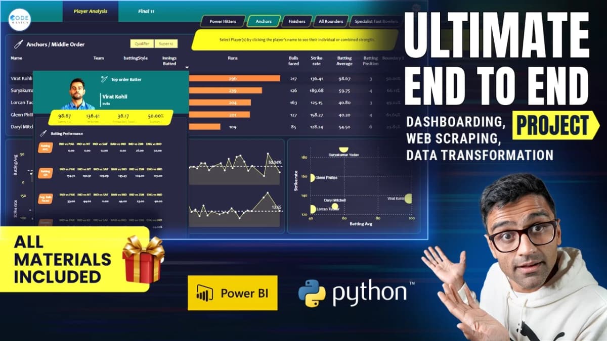 Ultimate End-to-End Data Analytics Project for Beginners With Cricket Dataset