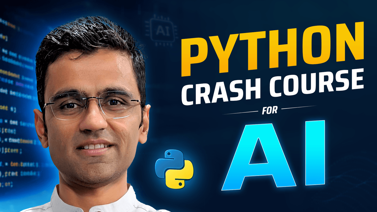 Python Crash Course | Python Tutorial for AI